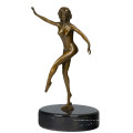 Dancer Decor Bronce Escultura Desnuda Lady Craft Brass Statue Tpy-449